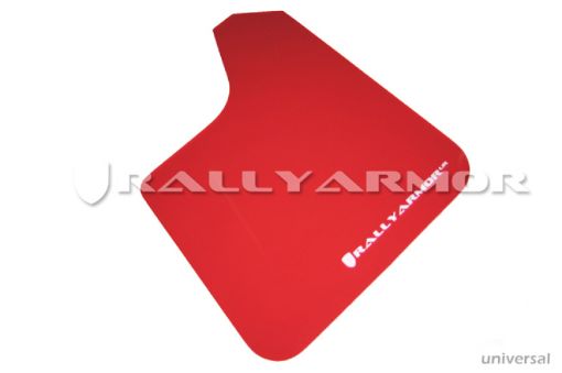 Picture of Rally Armor Universal Fit (No Hardware) Red UR Mud Flap w White Logo