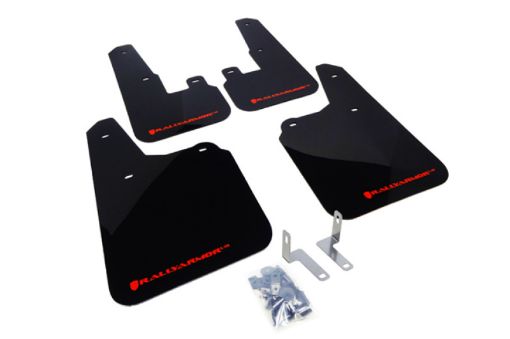 Picture of Rally Armor 10 - 14 Subaru Outback Black UR Mud Flap w Red Logo