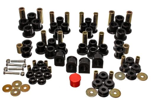 Picture of Energy Suspension 99 - 04 Ford F - 250 4WD Superduty Black Hyper - flex Master Bushing Set