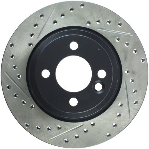 Picture of StopTech 02 - 07 Mini CooperCooper S Slotted Drilled Right Front Rotor