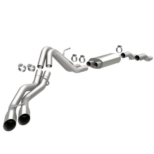 Picture of MagnaFlow 11 Ford F - 150 3.7L5.0L6.2L SS Catback Exhaust Dual Same Side Exit w 3.5in SS Tips