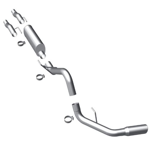 Picture of MagnaFlow 11 Ford F - 150 3.7L5.0L6.2L SS Catback Exhaust Single Rear Side Exit w 4in SS Tips