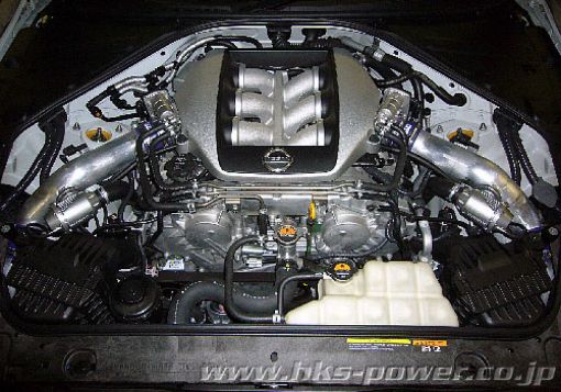 Picture of HKS 09 - 10 GT - R R35 SSQV4 BOV Kit Includes 2 SSQV Polished Aluminum Pipes