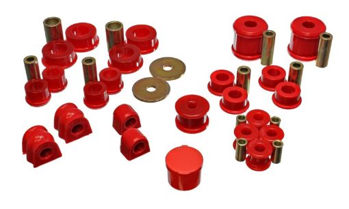 Picture of Energy Suspension 02 - 06 Subaru ImprezaWRX Red Hyper - Flex Master Bushing Set