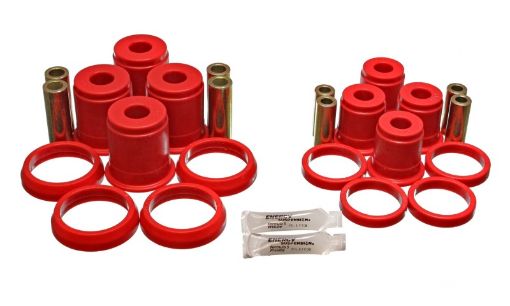 Picture of Energy Suspension 93 - 98 Jeep Grand Cherokee Red Rear Control Arm Bushings - Must reuse OEM Outer Shell