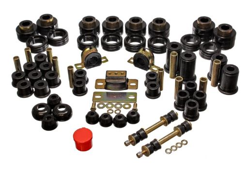 Picture of Energy Suspension 88 - 98 ChevyGMC 2WD 12, 34, 1 Ton PickUp Black Hyper - flex Master Bushing Set
