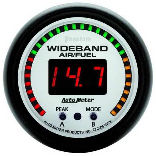 Picture of Autometer Phantom 52mm Wideband AirFuel Gauge