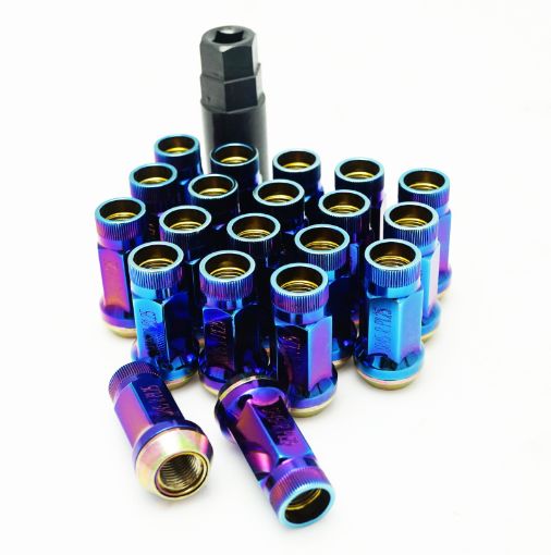 Picture of Wheel Mate Muteki SR45R Lug Nut Kit 12x1.5 - Burned Blue