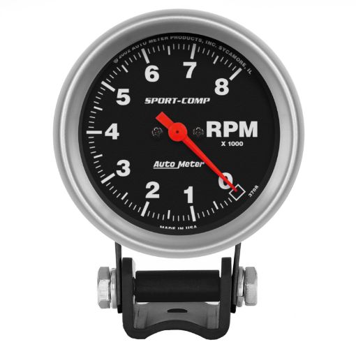 Picture of Autometer Standard 2 - 58in 8,000 RPM Pedestal Mount Tachometer Sport Comp
