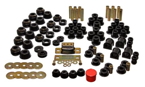 Picture of Energy Suspension 87 - 95 Jeep Wrangler YJ Black Hyper - Flex Master Bushing Set