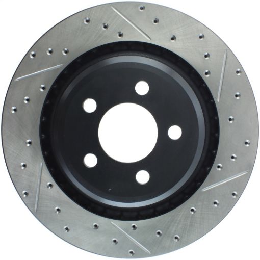 Picture of StopTech SportStop 06 - 09 Chrysler SRT - 8 Rear Left Drilled Slotted Rotor