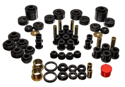 Picture of Energy Suspension 80 - 96 Ford F150 StdExtra Cab Pickup Black Hyper - Flex Master Bushing Set