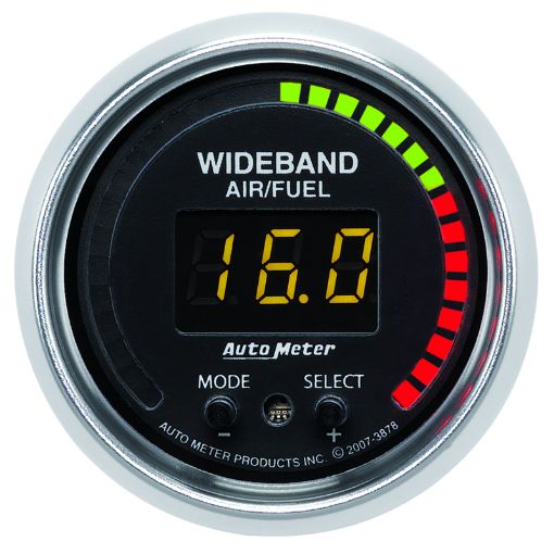 Picture of Autometer GS 52mm AFR or LAMBDA Digital Wideband AirFuel Ratio PRO Wideband AF Kit