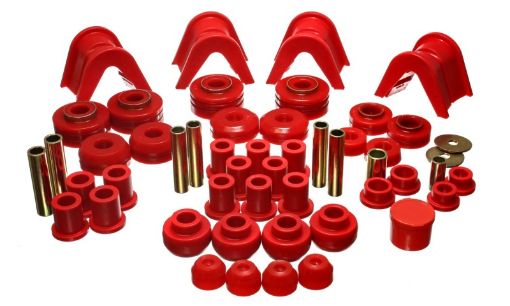 Picture of Energy Suspension 73 - 79 Ford F - 150 Pickup w 2 Degree C - Bushing Red Hyper - Flex Master Bushing Set