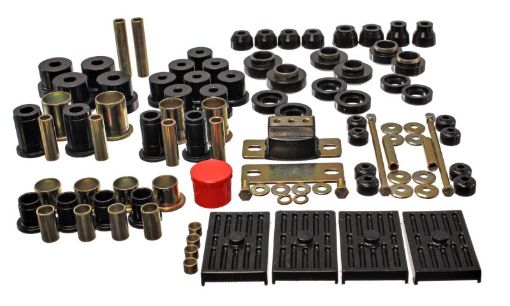 Picture of Energy Suspension 67 - 79 GM CamaroFirebird w Multi Leaf Springs Black Hyper - Flex Master Bushing Set