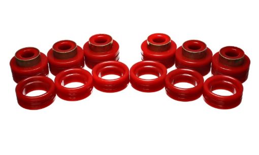 Picture of Energy Suspension 94 - 01 Dodge Ram 1500 94 - 02 Ram 25003500 Red Body (Cab) Mount Set