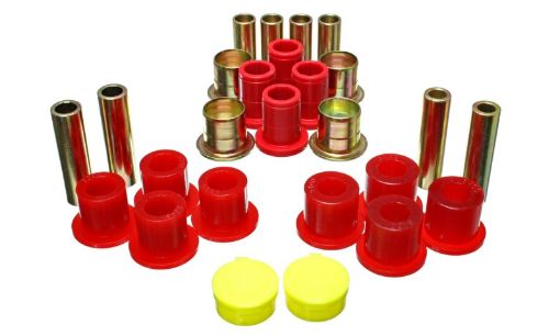 Picture of Energy Suspension 87 - 04 Dodge Dakota 98 - 03 Durango 4WD Red Front End Control Arm Bushing Set