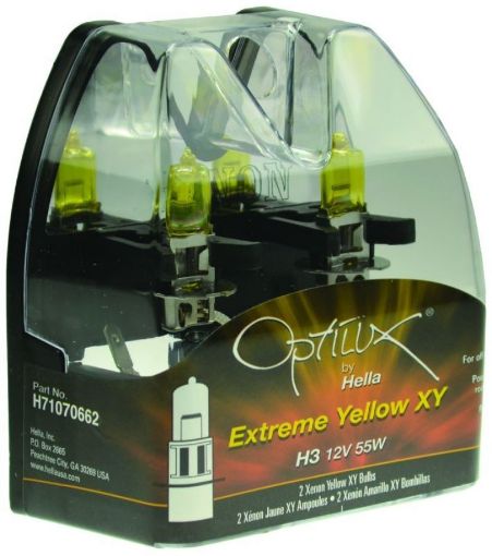 Picture of Hella Optilux H3 12V55W XY Extreme Yellow Bulb