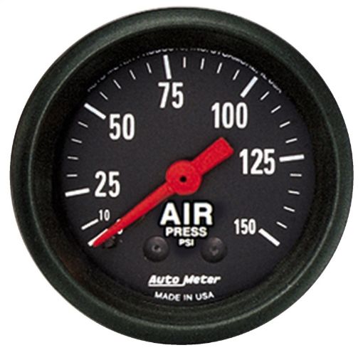 Picture of Autometer Z Series 52mm 0 - 150 PSI Mechanical Air Pressure Gauge