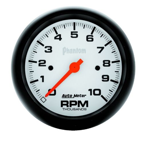 Picture of Autometer Phantom 3 - 38in 10000 PRM In - Dash Single Range Tachometer