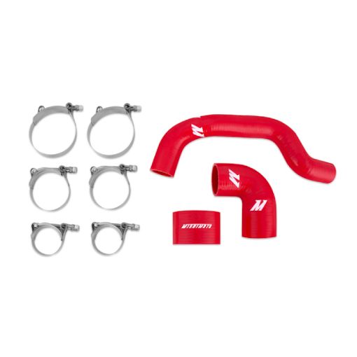 Picture of Mishimoto 04 - 07 Subaru WRX STI (STI only) USDM Red Silicone Intercooler Hoses