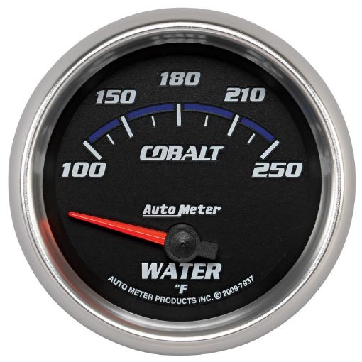 Picture of Autometer Cobalt 66mm 100 - 250 Degree F Electric Water Temperature Gauge