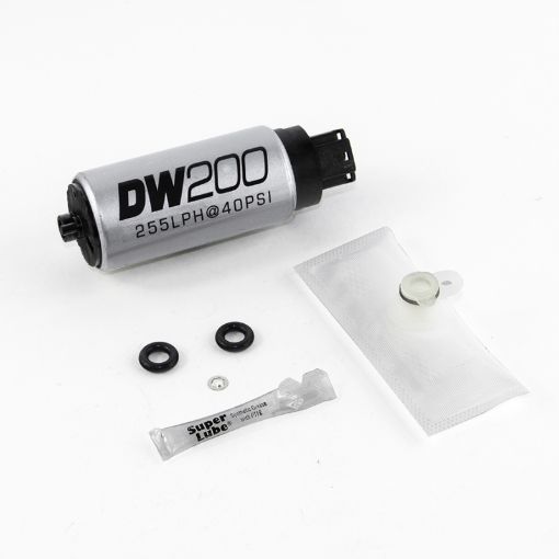Picture of DeatschWerks 255 LPH In - Tank Fuel Pump w 08 Hyundai Genesis Coupe 10 - 13 Kia Forte Set Up Kit