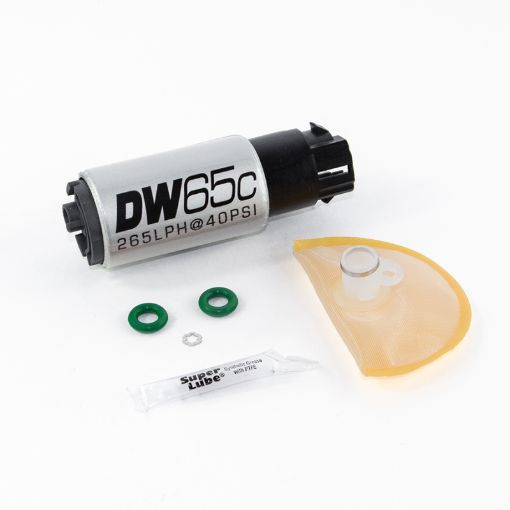 Picture of DeatschWerks 265 LPH Compact In - Tank Fuel Pump w 08 - 12 WRX 08 - 15 STi 05 - 09 LGT Set Up Ki