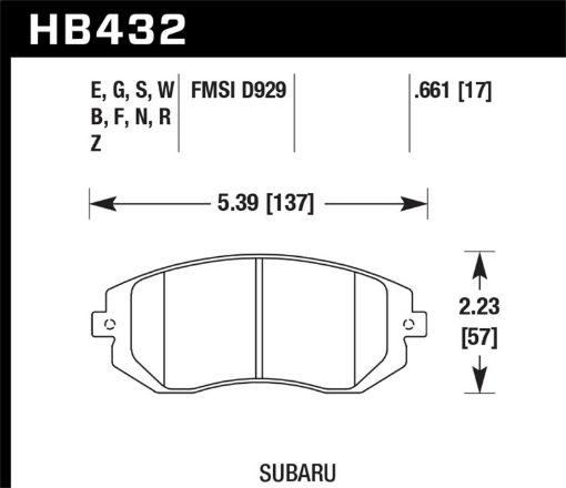 Picture of Hawk 03 - 05 Subaru WRX 08 - 11 WRX Blue 9012 Race Front Brake Pads