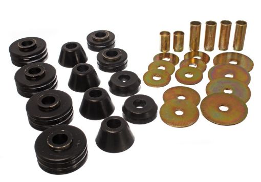 Picture of Energy Suspension 73 - 80 GM 12 Ton C - 10C1500 Pick Up 2WD Black Body (Cab) Mount Set