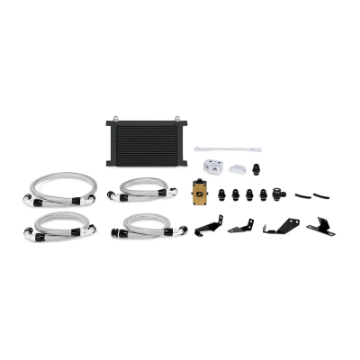 Picture of Mishimoto 04 - 06 Pontiac GTO 5.7L6.0L Thermostatic Oil Cooler Kit - Black