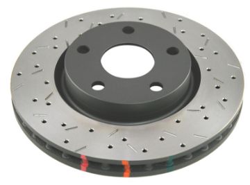 Picture of DBA 97 - 04 Corvette C5C6 Front Drilled Slotted 4000 Series Rotor (w Black Hub)