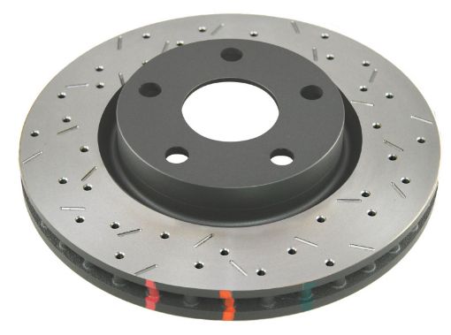 Picture of DBA 97 - 04 Corvette C5C6 Front Drilled Slotted 4000 Series Rotor (w Black Hub)