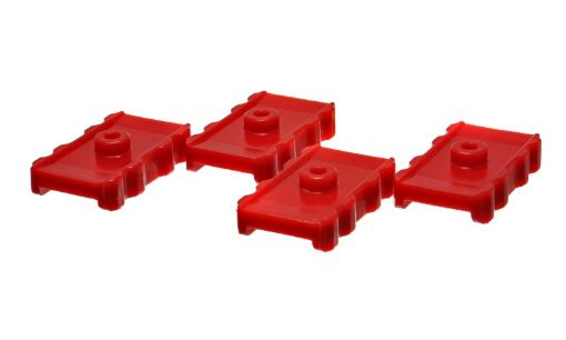 Picture of Energy Suspension 73 - 78 Chrysler Red Leaf Spring Isolator Set w Ribbed Sides