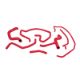 Picture of Mishimoto 02 - 04 Ford Focus SVT Red Silicone Hose Kit