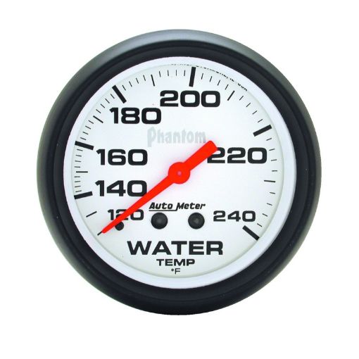 Picture of Autometer Phantom 66mm 120 - 240 Deg F Mechanical Water Temperature Gauge