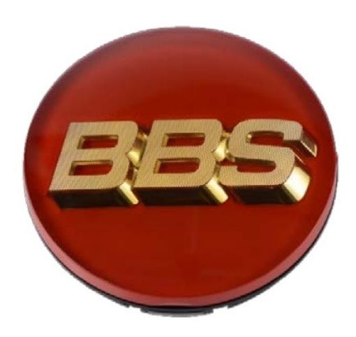 Picture of BBS Center Cap 70.6mm RedGold (3 - tab) (56.24.073)