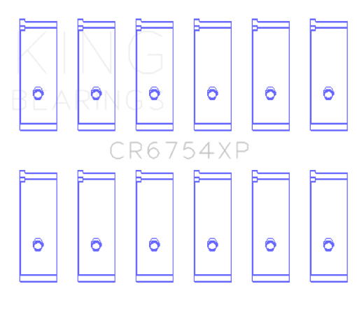 Picture of King ToyotaLexus 2JZGE2JZGTE 3.0L (Size STD) Performance Rod Bearing Set