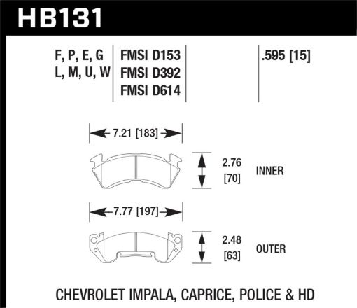 Picture of Hawk Chevy C20R20C30R30C2500R2500C3500F3500 PickupSuburban Front DTC - 60 Race Brake Pads