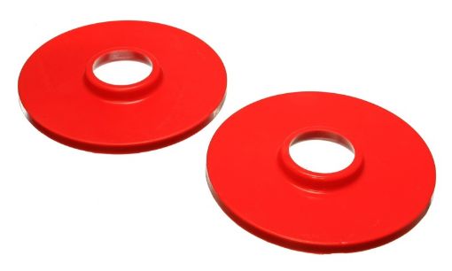 Picture of Energy Suspension 97 - 06 Jeep Wrangler YJ TJ Red Rear Coil Spring Isolator Set