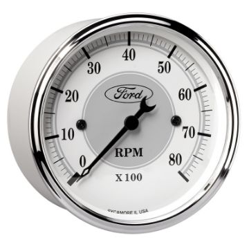 Picture of Autometer 3 18in In - Dash 8000 RPM Incandescent Flood Lit Tachometer