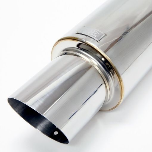 Picture of BLOX Racing 60.5mm Street Muffler - Angled Tip