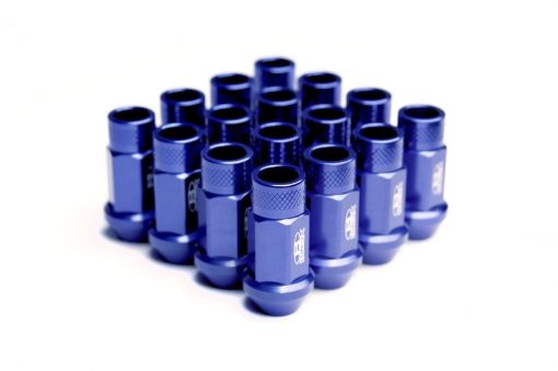 Picture of BLOX Racing Street Series Forged Lug Nuts - Blue 12 x 1.25mm - Set of 16