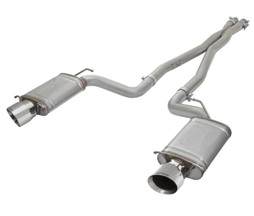 Picture of aFe Mach Force - Xp 3in CB Stainless Steel Dual Exhaust System wPolished Tips 09 - 15 Cadillac CTS - V
