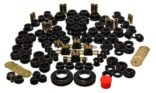 Picture of Energy Suspension 97 - 06 Jeep Wrangler TJ Black Hyper - Flex Master Bushing Set