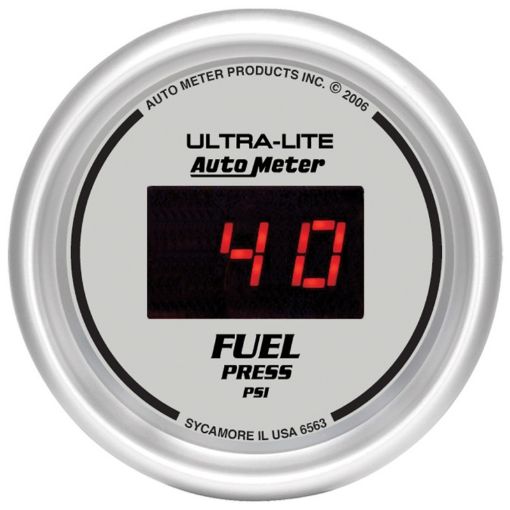 Picture of Autometer Ultra - Lite 52MM 5 - 100 PSI Digital Fuel Pressure Gauge