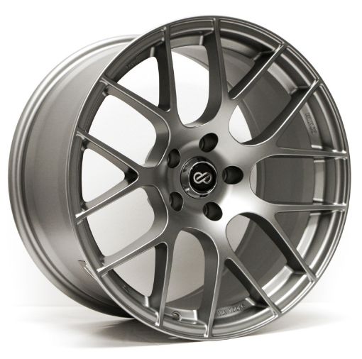 Picture of Enkei Raijin 18x8 45mm Offset 5x114.3 Bolt Pattern 72.6 Bore Dia Titanium Gray Wheel Min Qty 60
