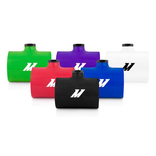 Picture of Mishimoto 3.0in Black Silicone Coupler w 18in NPT Bung