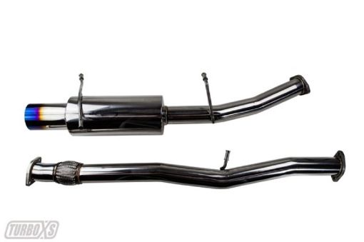 Picture of Turbo XS 02 - 07 WRX - STi Catback Exhaust Blued Tips