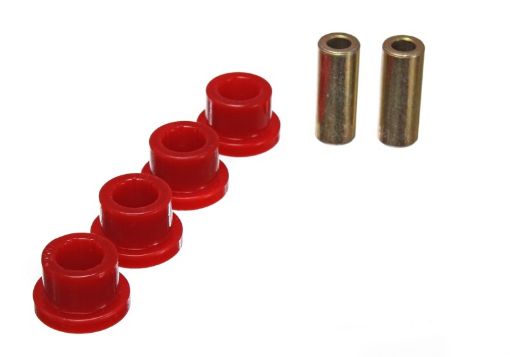 Picture of Energy Suspension OD 1.37 in, ID .875 in (Bushing Dims) Red Universal Link - Flange Type Bushiings